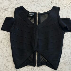 Bebe black blouse